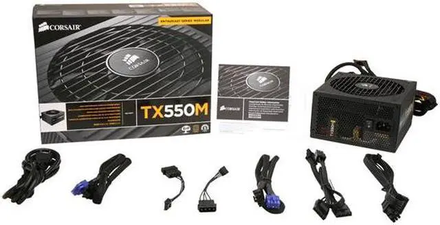 Alt view image 7 of 7 - CORSAIR Enthusiast Series TX550M 550 W ATX12V v2.31 / EPS12V v2.92 80 PLUS BRONZE Certified Semi Modular High Performance Power Supply