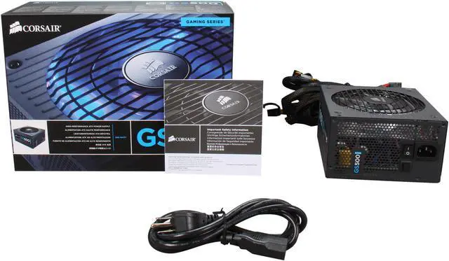 Alt view image 7 of 7 - CORSAIR Gaming Series GS500 500 W ATX12V / EPS12V 80 PLUS Certified High Performance Gaming Power Supply