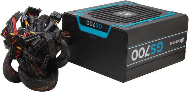 Alt view image 6 of 9 - CORSAIR Gaming Series GS700 700 W ATX 12V v2.3 SLI Ready CrossFire Ready 80 PLUS BRONZE Certified Active PFC Power Supply