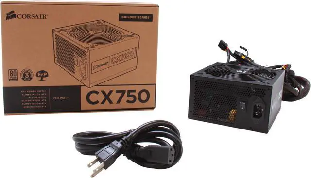 Alt view image 8 of 7 - CORSAIR CX series CX750 750W 80 PLUS BRONZE Haswell Ready ATX12V & EPS12V Power Supply