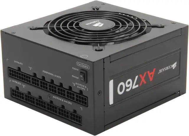 Alt view image 5 of 7 - CORSAIR AX Series AX760 760W 80 PLUS PLATINUM Haswell Ready Full Modular ATX12V & EPS12V SLI and Crossfire Ready Power Supply