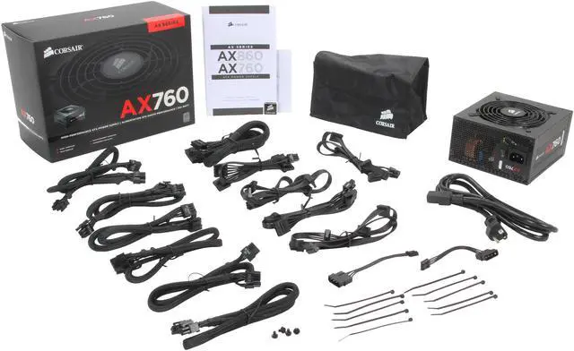 Alt view image 8 of 7 - CORSAIR AX Series AX760 760W 80 PLUS PLATINUM Haswell Ready Full Modular ATX12V & EPS12V SLI and Crossfire Ready Power Supply