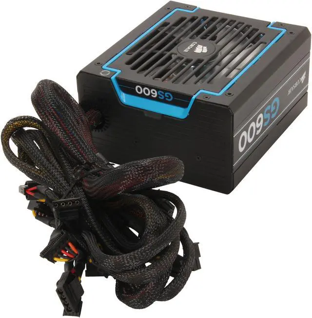 Alt view image 4 of 7 - CORSAIR GS series GS600 600 W ATX12V v2.3 SLI Ready CrossFire Ready 80 PLUS BRONZE Certified Active PFC Power Supply New 4th Gen CPU Certified Haswell Ready