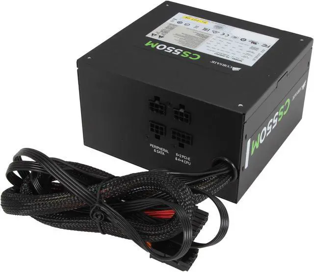 Alt view image 4 of 7 - CORSAIR CS-M Series CS550M 550W 80 PLUS GOLD Active PFC Haswell Ready ATX12V & EPS12V Semi-Modular Power Supply