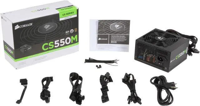 Alt view image 7 of 7 - CORSAIR CS-M Series CS550M 550W 80 PLUS GOLD Active PFC Haswell Ready ATX12V & EPS12V Semi-Modular Power Supply
