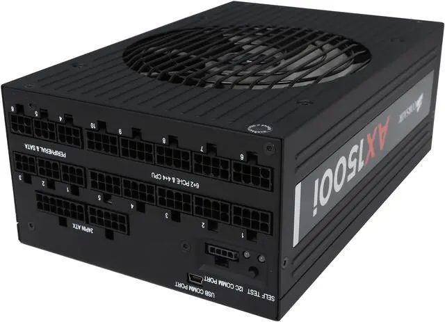 Alt view image 4 of 7 - CORSAIR AXi Series AX1500i Digital 1500W 80 PLUS TITANIUM Haswell Ready Full Modular ATX12V & EPS12V SLI and Crossfire Ready Power Supply with C-Link Monitoring and Control