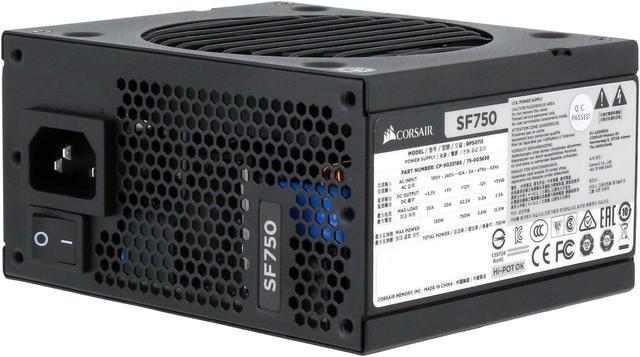 CORSAIR SF750 CP-9020186-NA 750 W SFX 80 PLUS PLATINUM Certified Full  Modular Power Supply