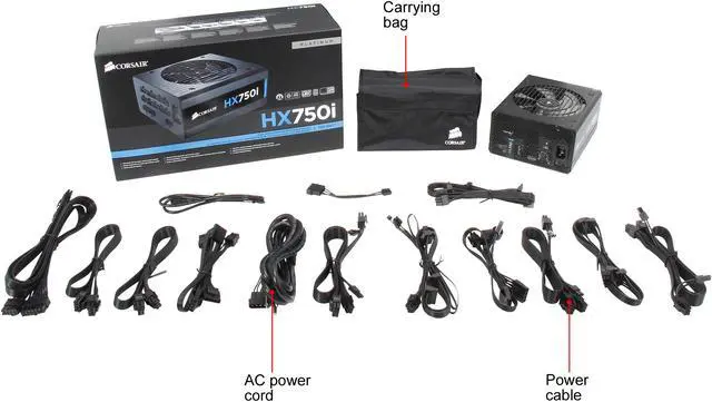 Alt view image 9 of 8 - CORSAIR HXi Series HX750i 750W 80 PLUS PLATINUM Haswell Ready Full Modular ATX12V & EPS12V SLI and Crossfire Ready Power Supply with C-Link Monitoring and Control