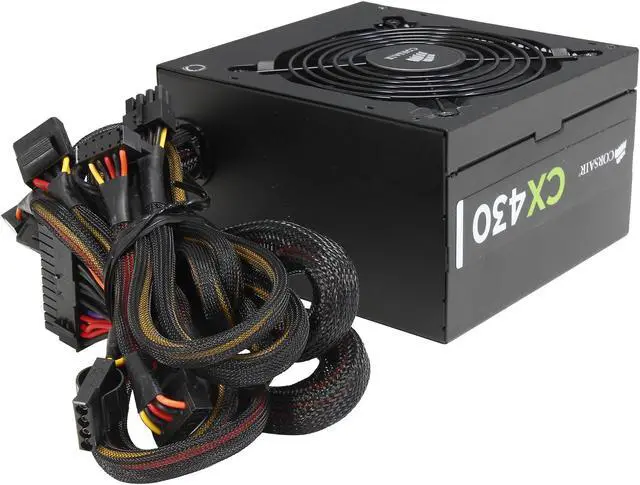 Alt view image 4 of 7 - Corsair Certified CP-9020046-NA CX series CX430 430W ATX12V v2.3 80 PLUS BRONZE Certified Active PFC Power Supply