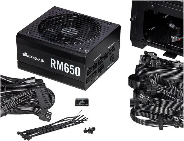 Alt view image 2 of 9 - CORSAIR RM Series RM650 CP-9020194-NA 650 W ATX12V SLI Ready 80 PLUS GOLD Certified Full Modular Power Supply