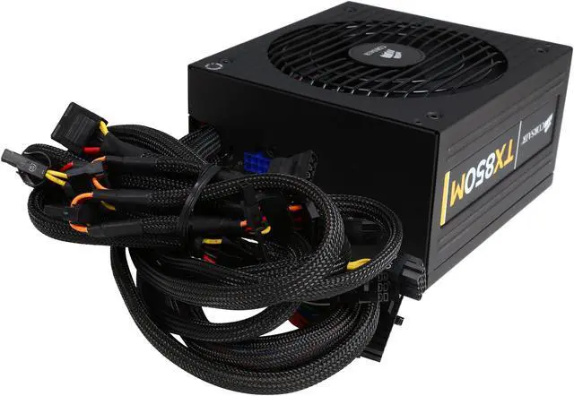 Alt view image 4 of 7 - Corsair Certified CP-9020041-NA Enthusiast Series TX850M 850W ATX12V v2.31 / EPS12V v2.92 80 PLUS BRONZE Certified Semi Modular High Performance Power Supply New 4th Gen CPU Certified Haswell Ready