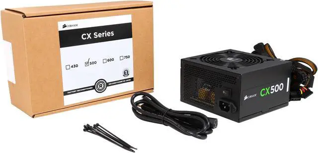 Alt view image 7 of 7 - Corsair Certified CX Series CX500 500W 80 Plus Bronze Power Supply