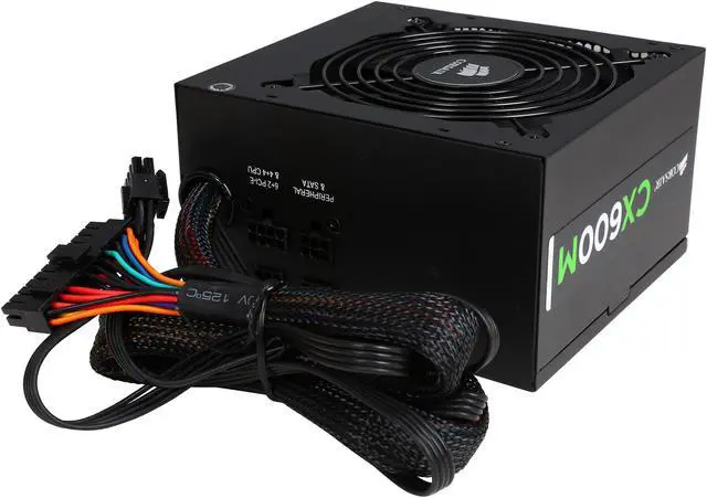 Alt view image 4 of 7 - Corsair Certified CP-9020060-NA CXM series CX600M 600W ATX12V v2.3 SLI Ready CrossFire Ready 80 PLUS BRONZE Certified Modular Active PFC Power Supply