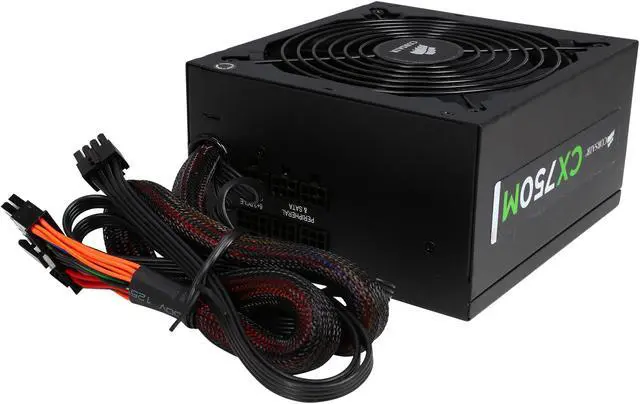 Alt view image 4 of 7 - Corsair Certified Refurbished CX750M (CP-9020061-NA) CX-M Series 750W 80 Plus Bronze Active PFC Modular Power Supply