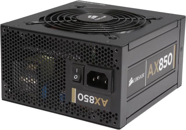 Corsair Certified CMPSU-850AX Professional Series CMPSU-850AX 850W ATX12V  v2.31 / EPS12V v2.92 80 PLUS GOLD Certified Full Modular Active PFC Power 