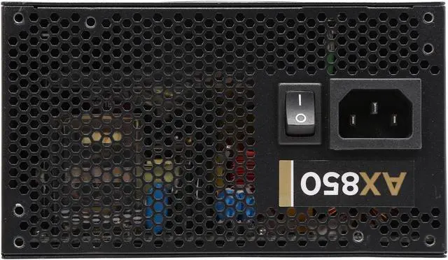Alt view image 2 of 6 - Corsair Certified CMPSU-850AX Professional Series CMPSU-850AX 850W ATX12V v2.31 / EPS12V v2.92 80 PLUS GOLD Certified Full Modular Active PFC Power Supply