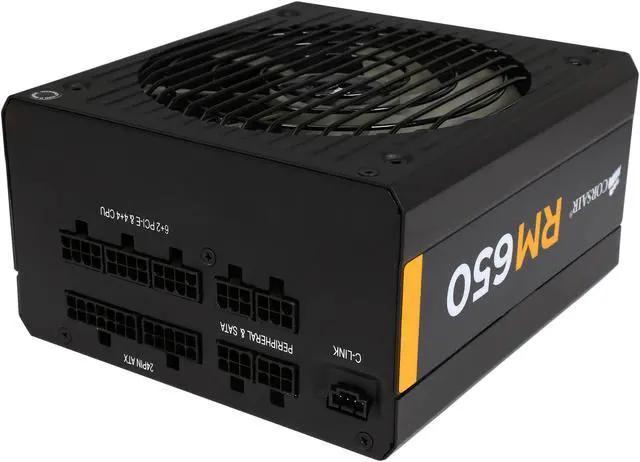 Alt view image 4 of 7 - Corsair Certified CP-9020054-NA RM Series RM650 650W ATX12V v2.31 and EPS 2.92 80 PLUS GOLD Certified Full Modular Active PFC Power Supply