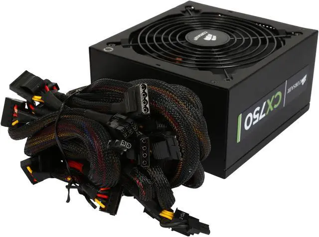 Alt view image 4 of 7 - Corsair Certified CX Series CX750 750W 80 Plus Bronze Active Power Supply