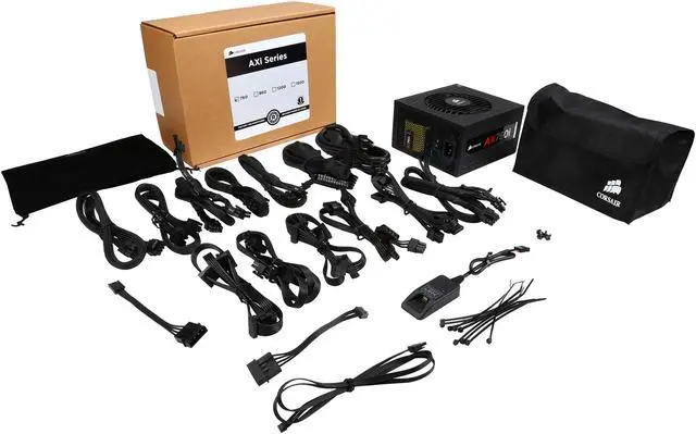 Alt view image 7 of 7 - Corsair Certified CP-9020036-NA AXi series AX760i 760W Digital ATX12V / EPS12V SLI Ready CrossFire Ready 80 PLUS PLATINUM Certified Full Modular Active PFC Power Supply New 4th Gen CPU Certified Haswell Ready