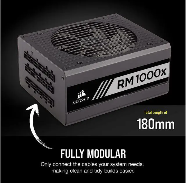 Alt view image 5 of 7 - CORSAIR RMx Series RM1000X 1000W 80 PLUS GOLD Haswell Ready Full Modular ATX12V & EPS12V Power Supply SLI and Crossfire Ready, CP-9020094-NA