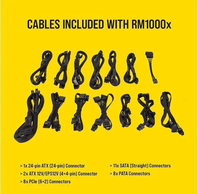 Alt view image 6 of 7 - CORSAIR RMx Series RM1000X 1000W 80 PLUS GOLD Haswell Ready Full Modular ATX12V & EPS12V Power Supply SLI and Crossfire Ready, CP-9020094-NA