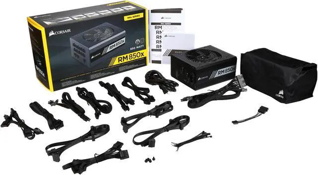 Alt view image 8 of 7 - CORSAIR RMx Series RM850X 850W 80 PLUS GOLD Haswell Ready Full Modular ATX12V & EPS12V SLI and Crossfire Ready Power Supply