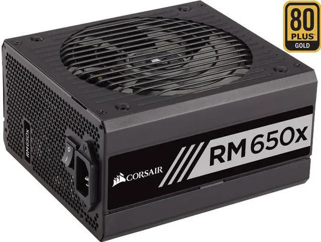 Main image of CORSAIR RMx Series RM650X 650W 80 PLUS GOLD Haswell Ready Full Modular ATX12V & EPS12V SLI and Crossfire Ready Power Supply