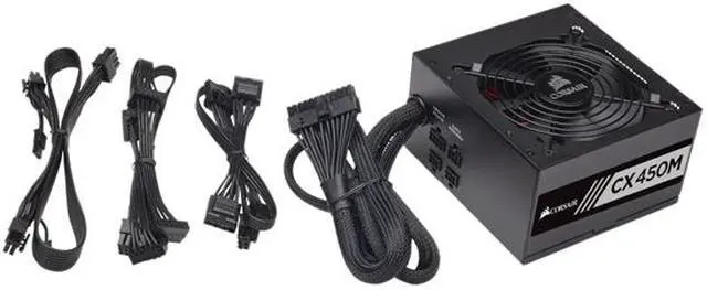 Alt view image 9 of 10 - CORSAIR CX-M Series CX450M 450W 80 PLUS BRONZE Haswell Ready ATX12V & EPS12V Semi-Modular Power Supply, CP-9020101-NA