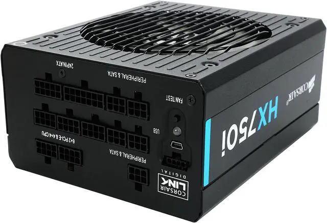Alt view image 4 of 7 - Corsair Certified HXi Series HX750i 750W High Performance 80Plus Platinum Full Modular Power Supply