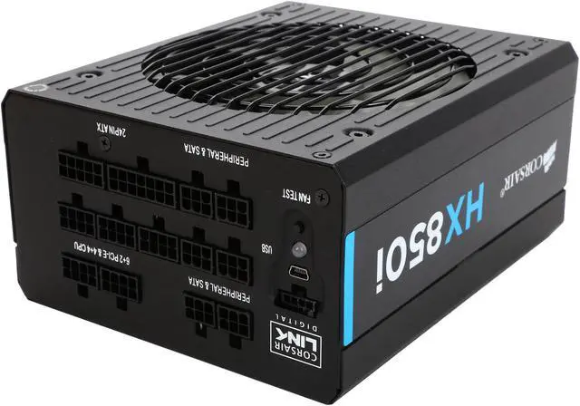 Alt view image 4 of 7 - Corsair Certified HXi Series HX850i 850W High Performance 80 Plus Platinum Full Modular Power Supply