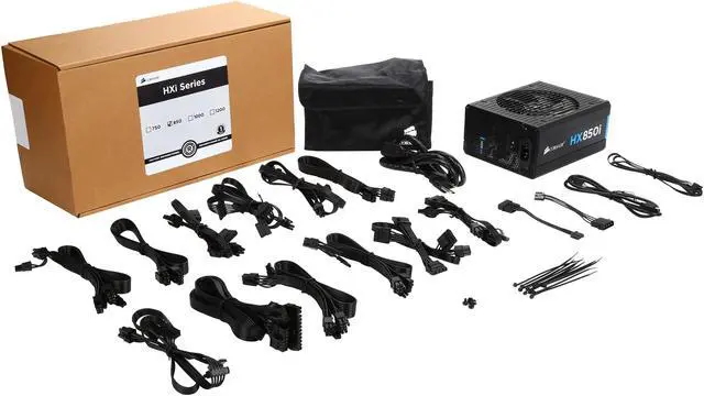 Alt view image 7 of 7 - Corsair Certified HXi Series HX850i 850W High Performance 80 Plus Platinum Full Modular Power Supply