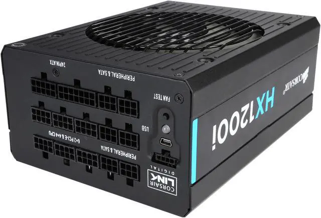Alt view image 4 of 7 - Corsair Certified CP-9020070-NA HXi Series, HX1200i, 1200 Watt 1200W, Fully Modular Power Supply, 80+ Platinum Certified