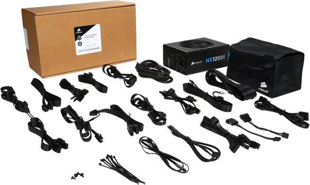 Alt view image 7 of 7 - Corsair Certified CP-9020070-NA HXi Series, HX1200i, 1200 Watt 1200W, Fully Modular Power Supply, 80+ Platinum Certified