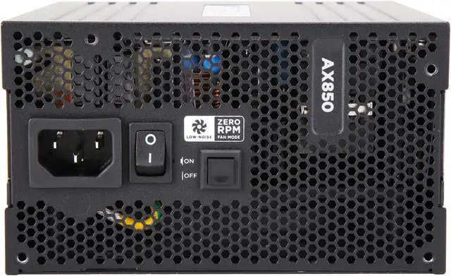 Alt view image 3 of 7 - CORSAIR AX Series AX850 CP-9020151-NA 850 W ATX12V 80 PLUS TITANIUM Certified Full Modular Power Supply