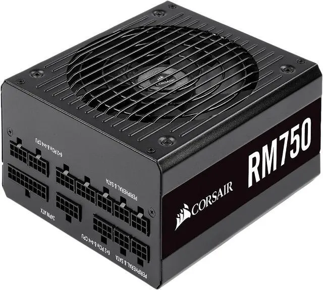 Main image of CORSAIR RM Series RM750 CP-9020195-NA 750 W ATX12V v2.52 / EPS12V v2.92 SLI Ready CrossFire Ready 80 PLUS GOLD Certified Full Modular Power Supply