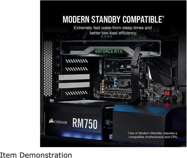 Alt view image 6 of 8 - CORSAIR RM Series RM750 CP-9020195-NA 750 W ATX12V v2.52 / EPS12V v2.92 SLI Ready CrossFire Ready 80 PLUS GOLD Certified Full Modular Power Supply
