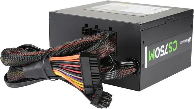 Alt view image 5 of 8 - Corsair Certified CS-M Series C750M 750W 80 Plus Gold Active PFC Modular Power Supply