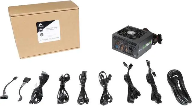 Alt view image 8 of 8 - Corsair Certified CS-M Series C750M 750W 80 Plus Gold Active PFC Modular Power Supply