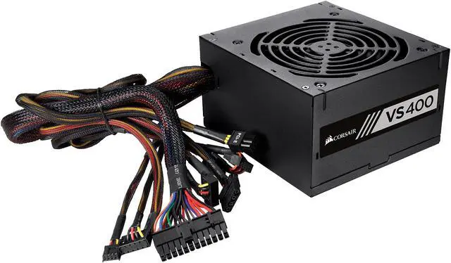 Alt view image 3 of 7 - CORSAIR VS Series VS400 (CP-9020117-NA) 400W ATX12V / EPS12V 80 PLUS Certified Active PFC Power Supply