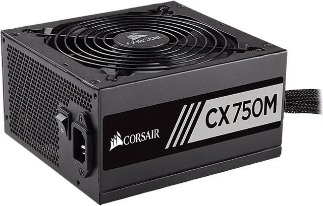 Main image of CORSAIR CX750M V2 (2017 Edition) CP-9020154-NA 750 W ATX12V v2.4 / EPS12V 2.92 80 PLUS BRONZE Certified Semi-Modular Active PFC PFC Power Supply