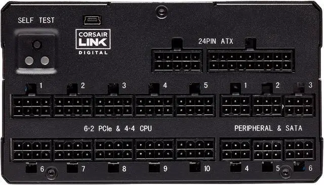 Alt view image 6 of 18 - CORSAIR AXi Series AX1600i CP-9020087-NA 1600W ATX 80 PLUS TITANIUM Certified Full Modular Digital ATX Power Supply