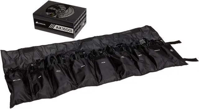 Alt view image 17 of 18 - CORSAIR AXi Series AX1600i CP-9020087-NA 1600W ATX 80 PLUS TITANIUM Certified Full Modular Digital ATX Power Supply