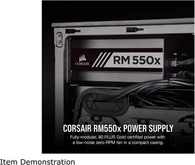 Alt view image 2 of 8 - CORSAIR RMx Series RM550x CP-9020177-NA 550 W ATX12V / EPS12V 80 PLUS GOLD Certified Full Modular Power Supply