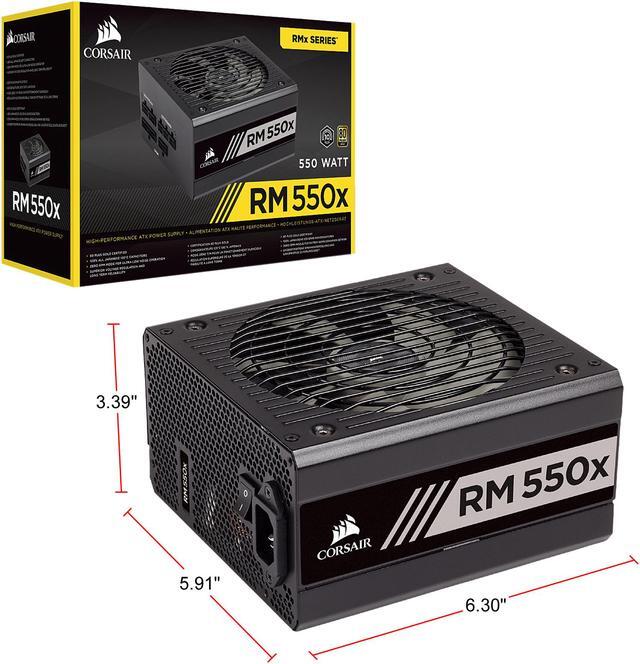 Alt view image 8 of 8 - CORSAIR RMx Series RM550x CP-9020177-NA 550 W ATX12V / EPS12V 80 PLUS GOLD Certified Full Modular Power Supply