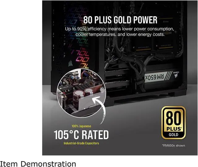 Alt view image 3 of 14 - CORSAIR RMx Series RM750x CP-9020179-NA 750 W ATX12V / EPS12V 80 PLUS GOLD Certified Full Modular Power Supply