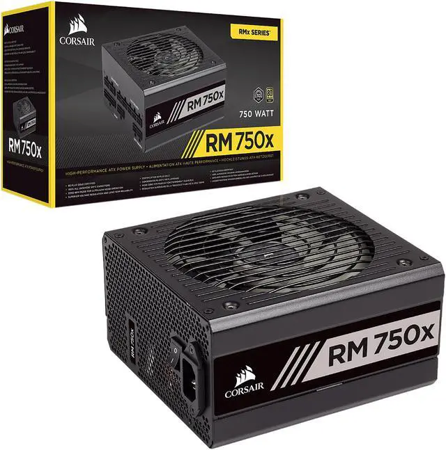 Alt view image 7 of 14 - CORSAIR RMx Series RM750x CP-9020179-NA 750 W ATX12V / EPS12V 80 PLUS GOLD Certified Full Modular Power Supply