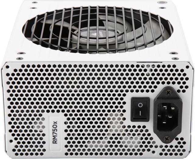 Alt view image 3 of 7 - CORSAIR RMx White Series RM750x White (CP-9020187-NA) 750W 80 PLUS Gold Certified, Fully Modular Power Supply, 10 Year Warranty