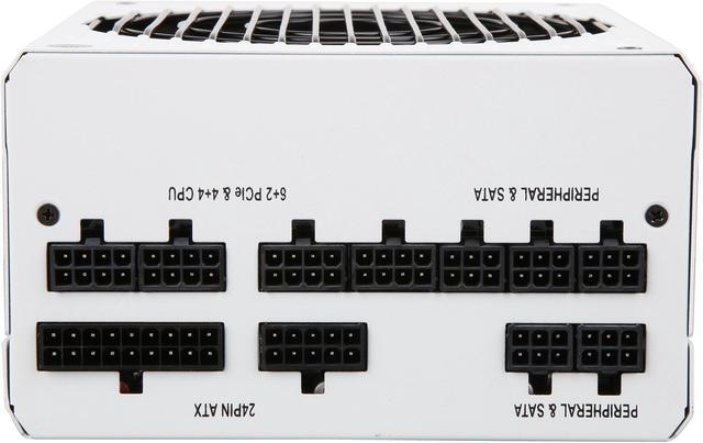 Alt view image 5 of 7 - CORSAIR RMx White Series RM750x White (CP-9020187-NA) 750W 80 PLUS Gold Certified, Fully Modular Power Supply, 10 Year Warranty