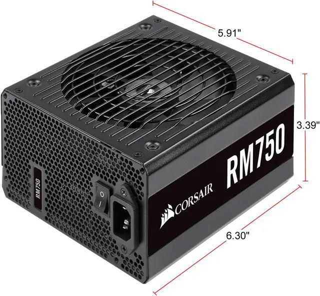 Alt view image 3 of 8 - CORSAIR RM Series RM750 CP-9020195-NA 750 W ATX12V v2.52 / EPS12V v2.92 SLI Ready CrossFire Ready 80 PLUS GOLD Certified Full Modular Power Supply