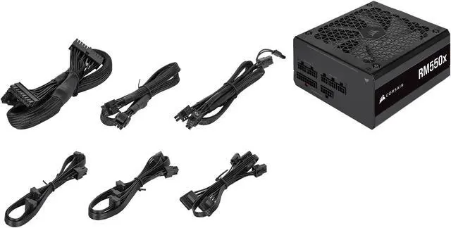 Alt view image 12 of 12 - CORSAIR RMx Series (2021) RM550x CP-9020197-NA 550 W ATX12V / EPS12V 80 PLUS GOLD Certified Full Modular Power Supply